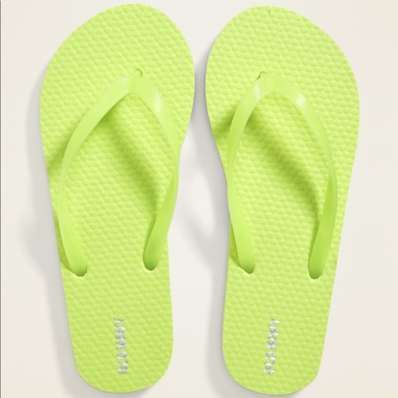 cheap yellow flip flops